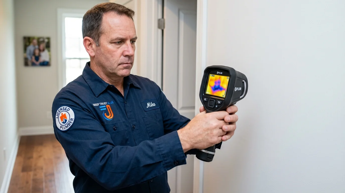 Thermal imaging leak detection by Johns Plumbing LLC in Yeagertown